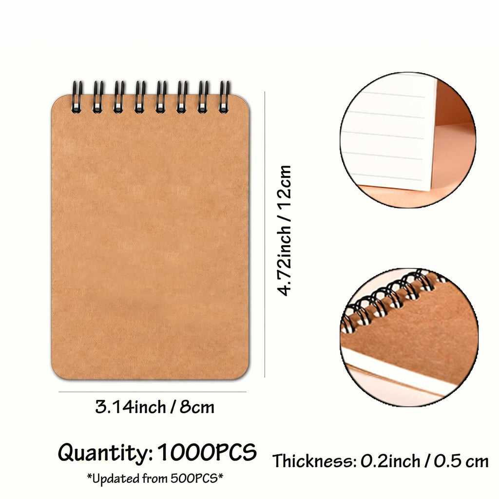 Custom Logo Mini Notebooks for Dental Clinics - 100/300/500/1000 Packs - All-Inclusive Pricing