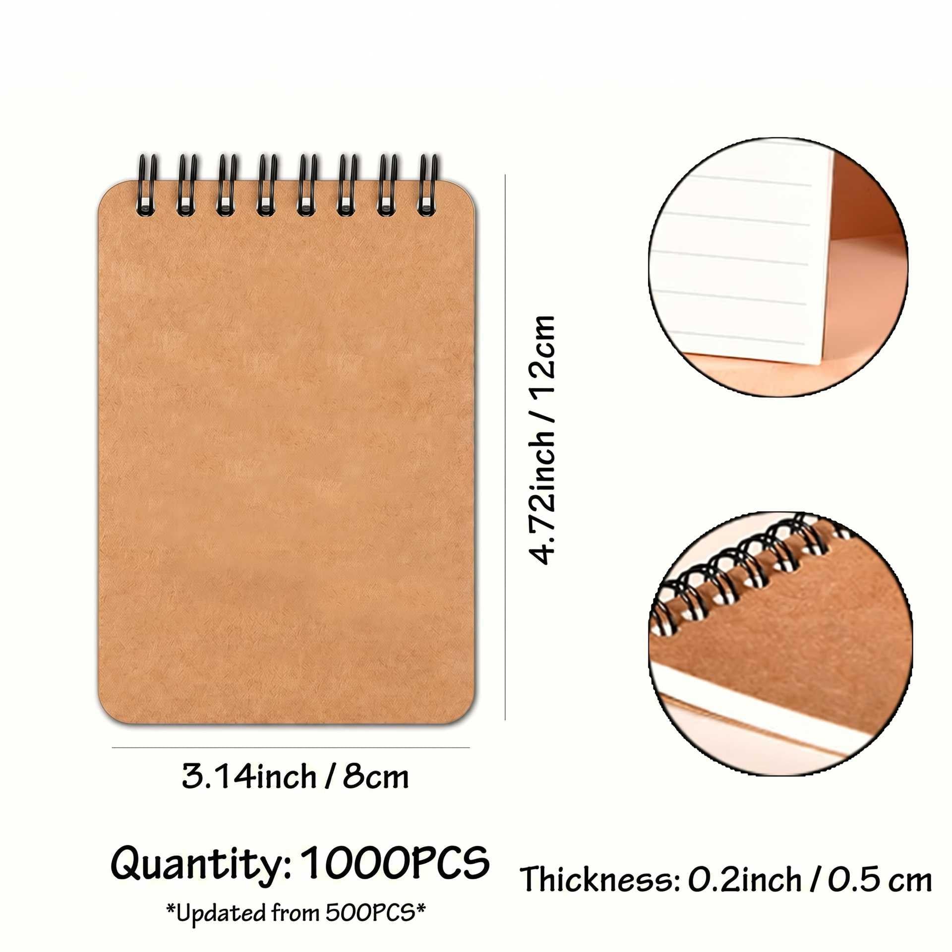 Custom Logo Mini Notebooks for Dental Clinics - 100/300/500/1000 Packs - All-Inclusive Pricing
