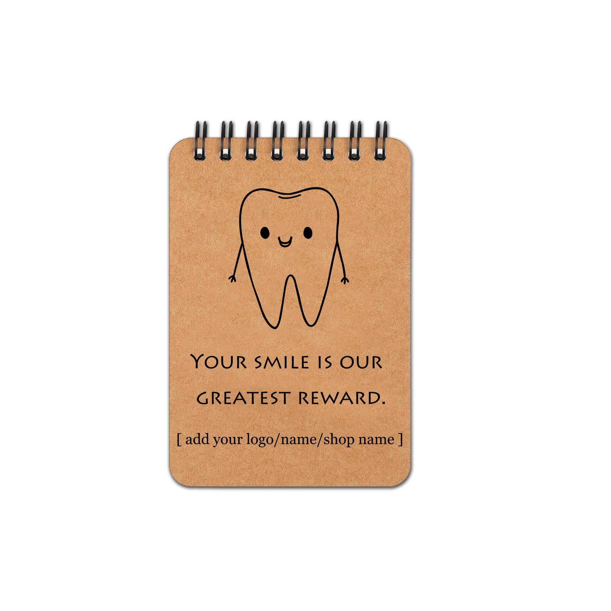 Custom Logo Mini Notebooks for Dental Clinics - 100/300/500/1000 Packs - All-Inclusive Pricing